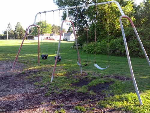 Swings at Forest Hills Playground