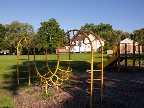 Climbing apparatus at Forest Hills Playground