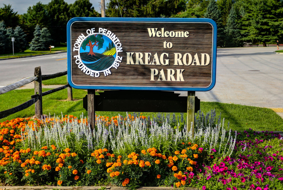 Kleag Road Park sign